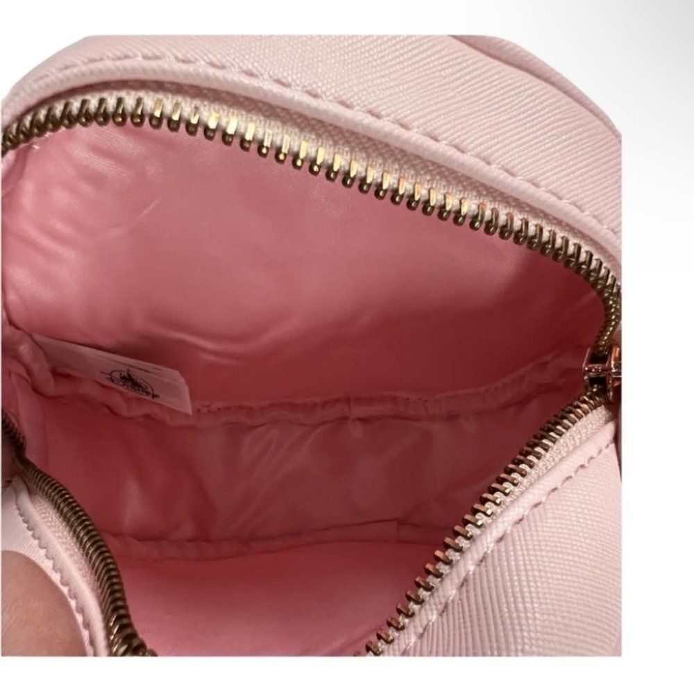 Disney Bibbidi Bobbidi Boutique Cinderella Carriage Pink Crossbody Bag Gold - Picture 9 of 9